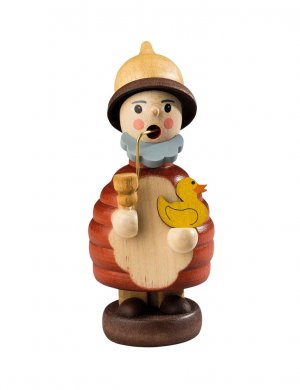 Smoking man mini gnome with duck