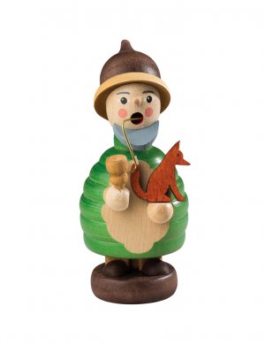 Smoking man mini gnome with fox