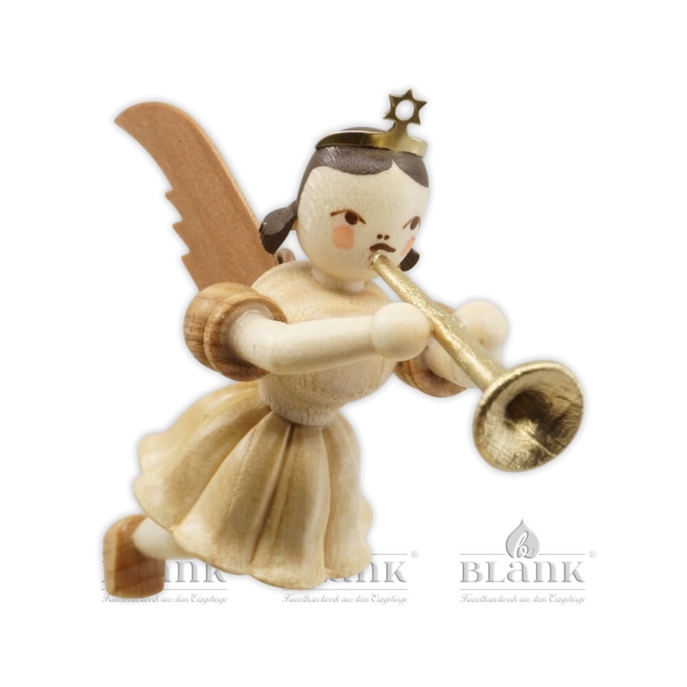 Blank floating angel with trombone