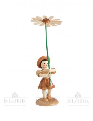 Blank flower child with marguerite, natural