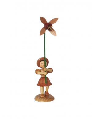 Blank flower child with fuchsia, natural