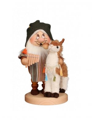 Smoking man gnome alpaca friend