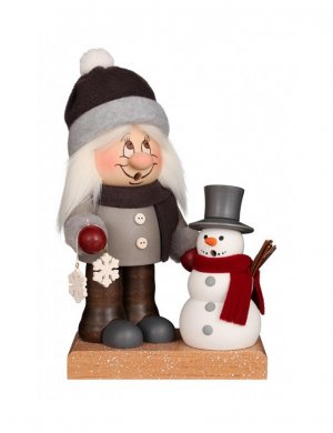 Smoking man gnome winter child