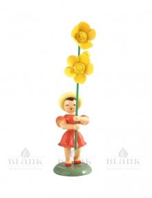 Blank flower child with buttercup, colored