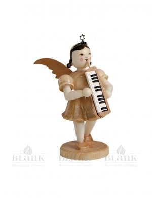 Blank short-skirted angel with melodica