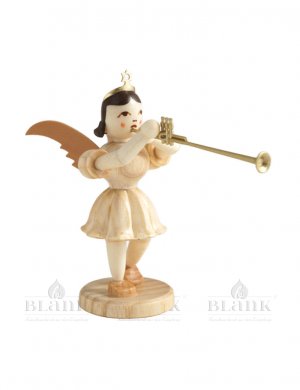 Blank angel with short skirt and Aida trumpet