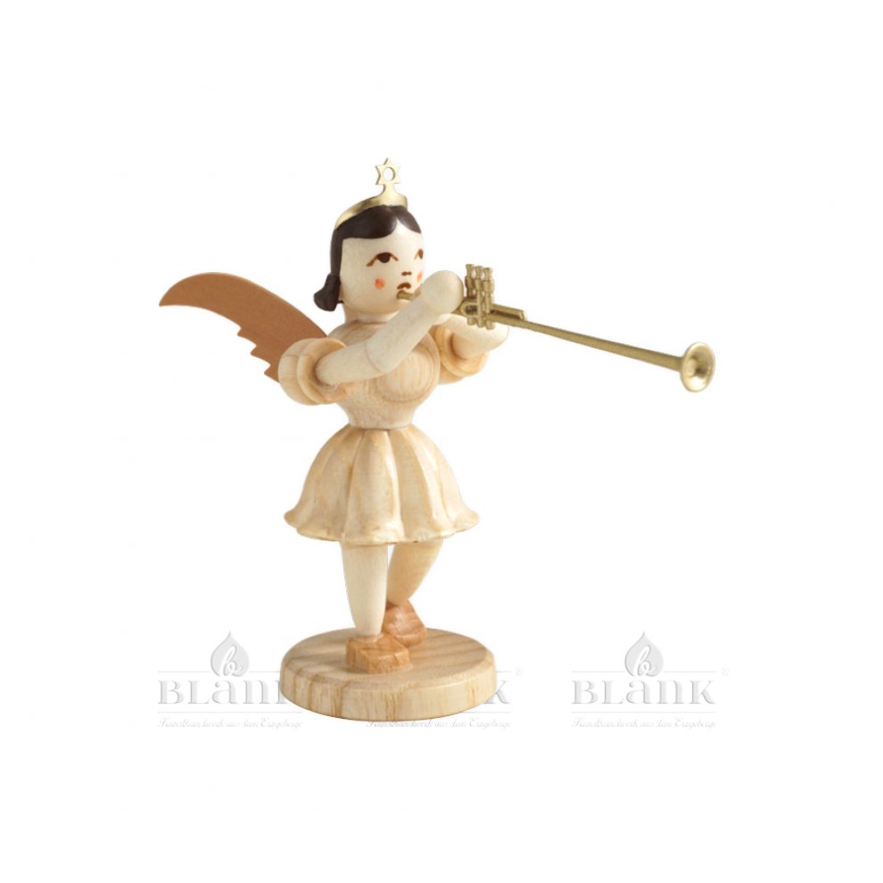 Blank angel with short skirt and Aida trumpet