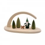 LED candlestick arch hunter gnome, natural