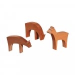 Miniature figures deer, 3 pcs.