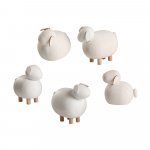 Miniature figures sheep, 5 pcs.