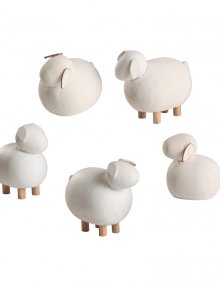 Miniature figures sheep, 5 pcs.