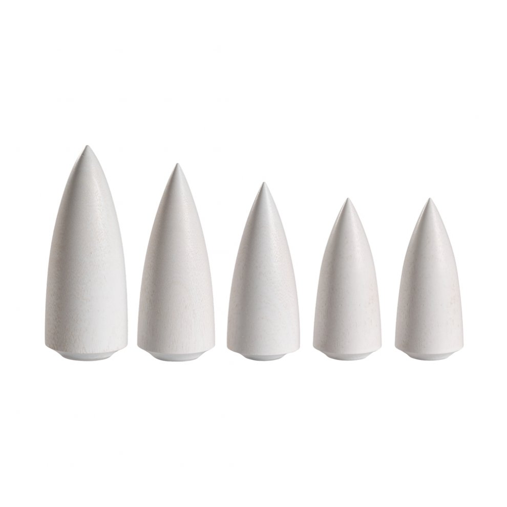 Miniature figures trees white, 5 pcs.