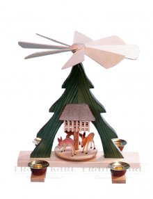 Table pyramid deer, colorful