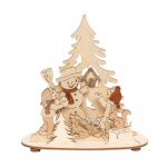 tealight holder Winter Children