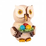 mini owl with easter eggs