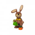 Easter bunny standing with a watering can