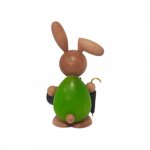 Easter bunny gentleman standing with umbrella and top hat