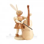 Blank Easter bunny with bass, natural