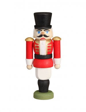 Miniature nutcracker hussar, red