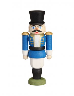 Miniature nutcracker hussar, blue