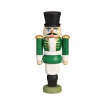 Miniature nutcracker hussar, green