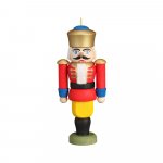 Hanging miniature nutcracker king, red