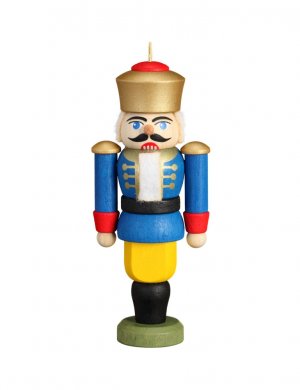 Hanging Miniature Nutcracker King, blue