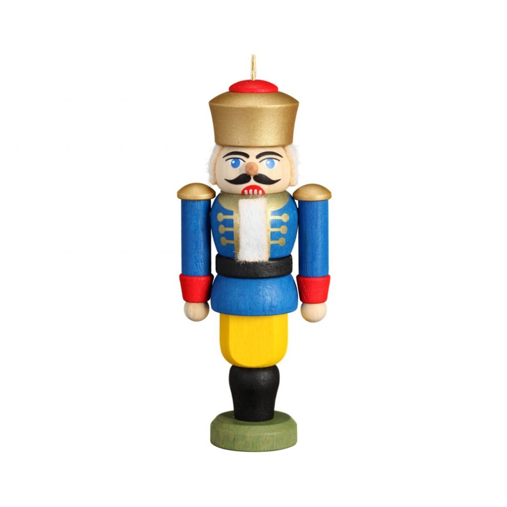 Hanging Miniature Nutcracker King, blue