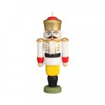 Hanging miniature nutcracker king, white