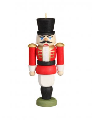 Hanging Miniature Nutcracker Hussar, red