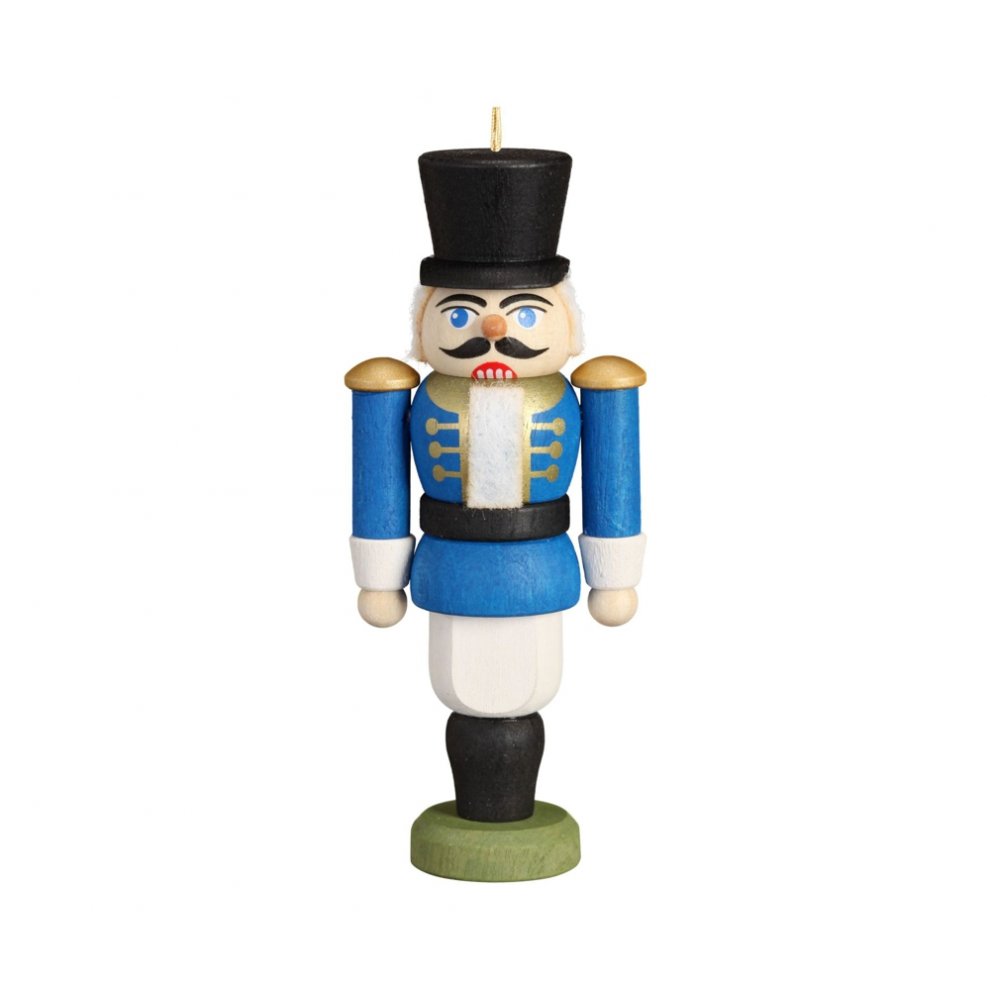 Hanging Miniature Nutcracker Hussar, blue