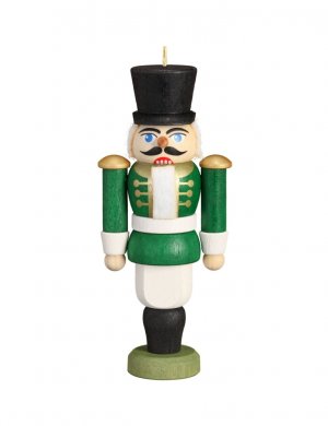 Hanging Miniature Nutcracker Hussar, green