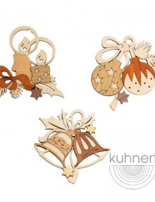 Hanging Christmas motifs, 6 pieces