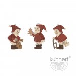 Hanging Santa Clauses, 6 pieces