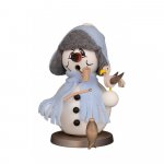 smoker snowman ice fisherman