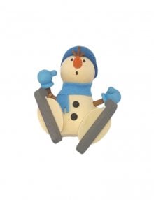 Snowman with skates
