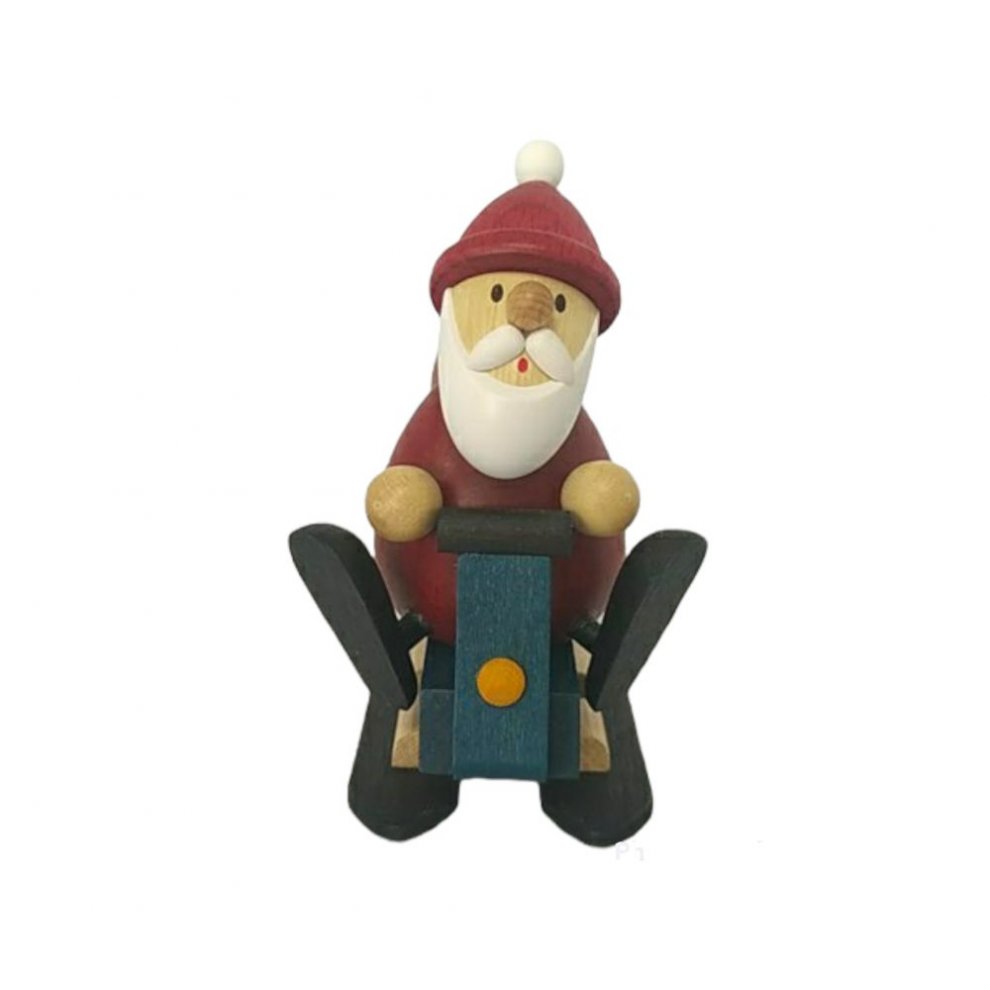 Santa Claus with snowmobile