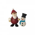 Santa Claus with snowman