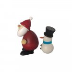 Santa Claus with snowman