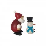 Santa Claus with snowman