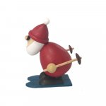 Santa Claus on skis