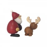 Santa Claus with moose