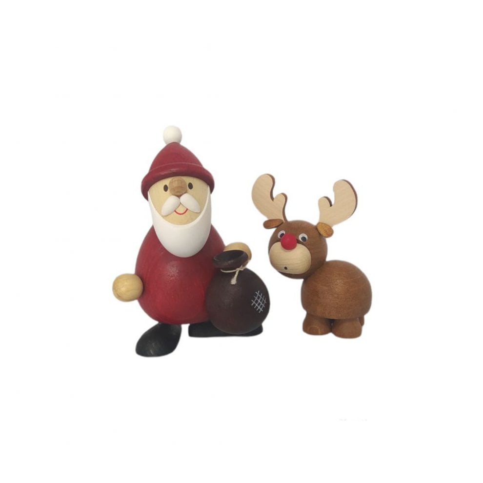 Santa Claus with moose