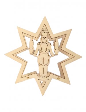 Push-on element small star with miner, 10 pcs.