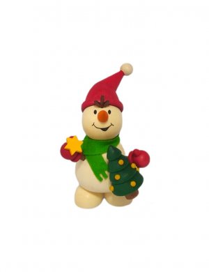 Snowman with Christmas tree