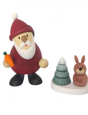 Santa Claus with rabbit