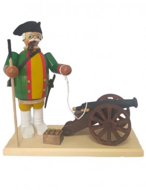 Smoking man gunner, green