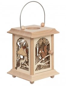 Table lantern squirrel and bird
