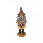 Smoking man mountain gnome with ore bowl