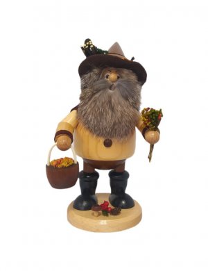 Incense smoker gnome herb collector, natural